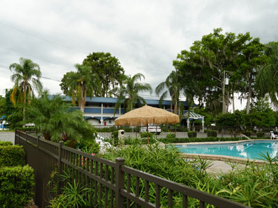 Pool and Riverview Building