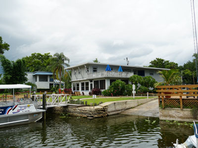 View of the Executive Building and boat launch