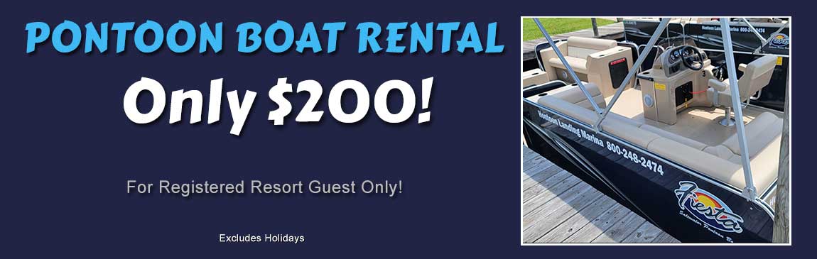 $129 Pontoon boat rental